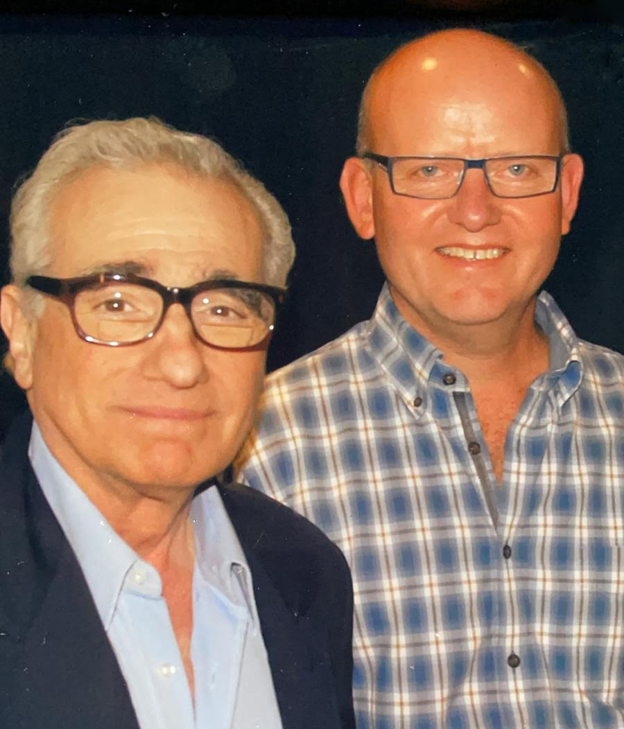 Vince Narduzzo with Martin Scorsese
